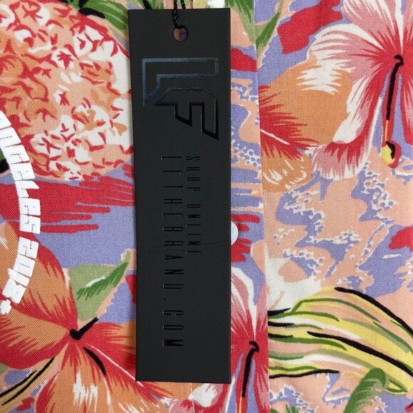 LF The Brand Tropical Floral Crop Top‎ Pink S - Picture 3 of 3